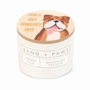 Sand + Paws Desert Rain Pet Odor Neutralizing Candle - Cream & Brown